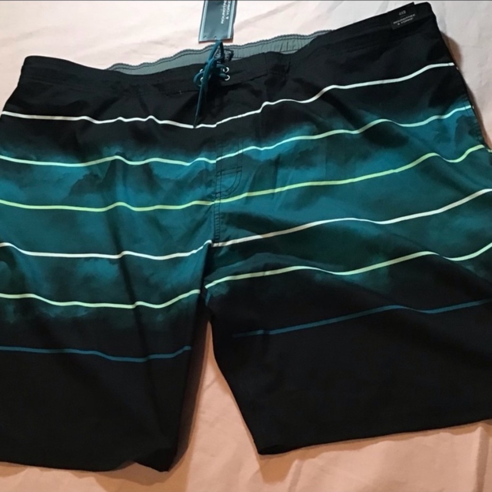 Roundtree & Yorke Striped Swim Shorts 4XB NWT